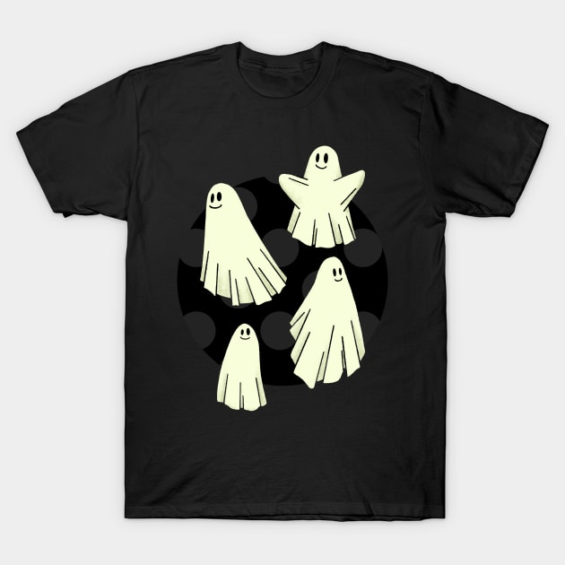 Happy Ghosts T-Shirt by goodwordsco